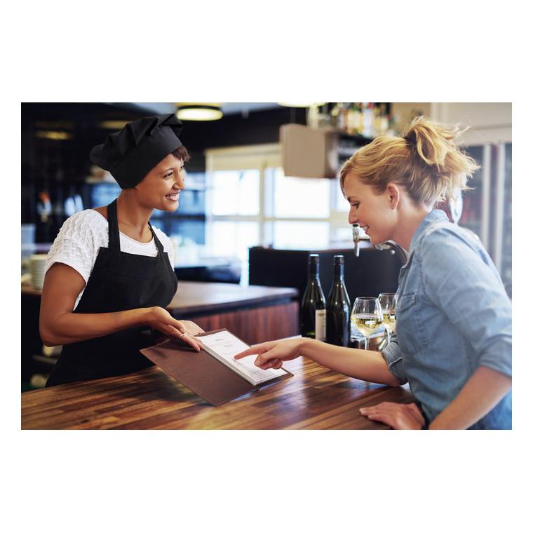 Bonetă chef 130 gr/m² CHEF Negru