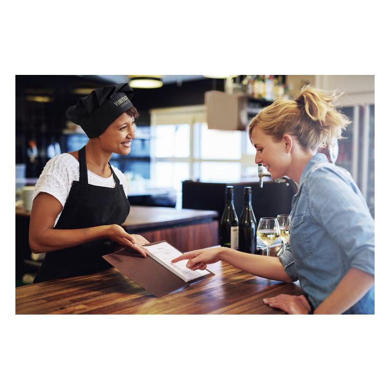 Bonetă chef 130 gr/m² CHEF Negru