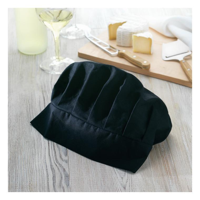 Bonetă chef 130 gr/m² CHEF Negru