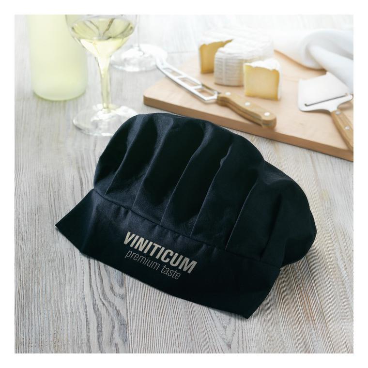 Bonetă chef 130 gr/m² CHEF Negru