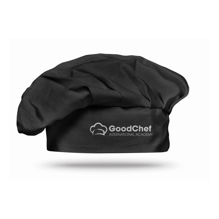 Bonetă chef 130 gr/m² CHEF Negru