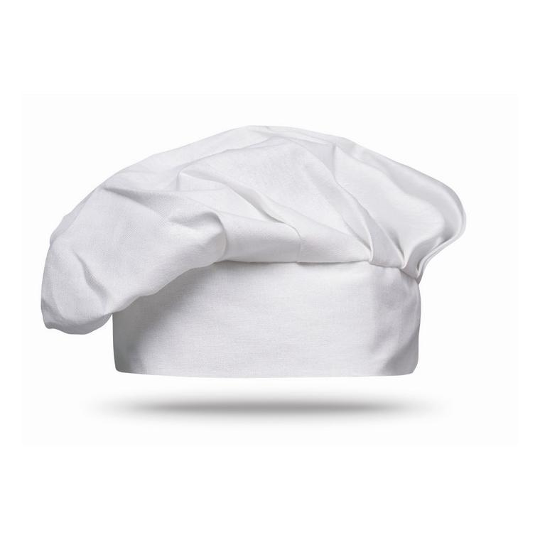 Bonetă chef 130 gr/m² CHEF Alb