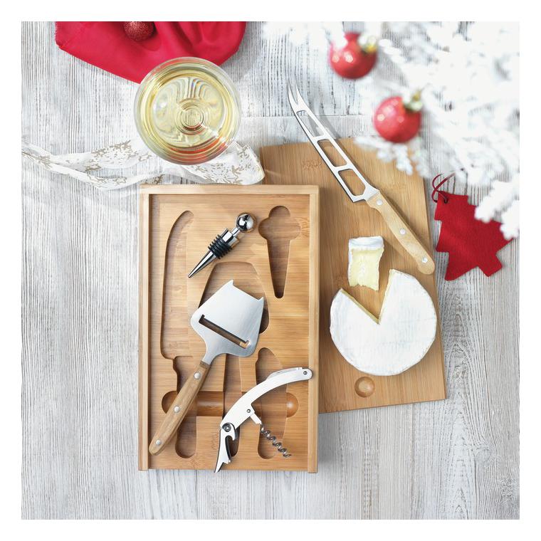 Set de vin și brânzeturi WINE&CHEESE Natur