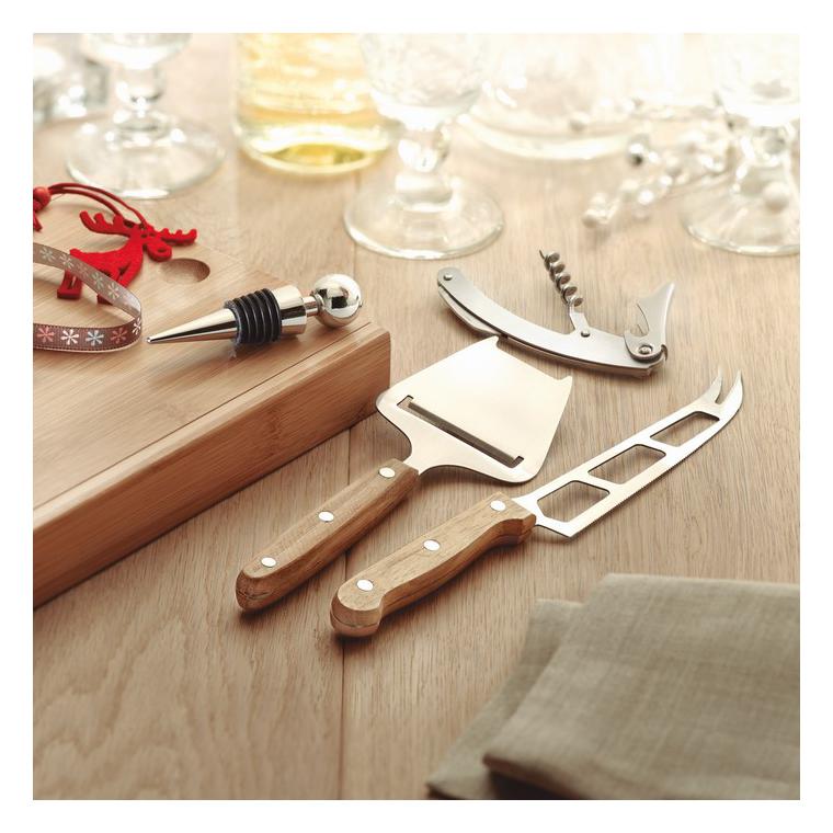 Set de vin și brânzeturi WINE&CHEESE Natur