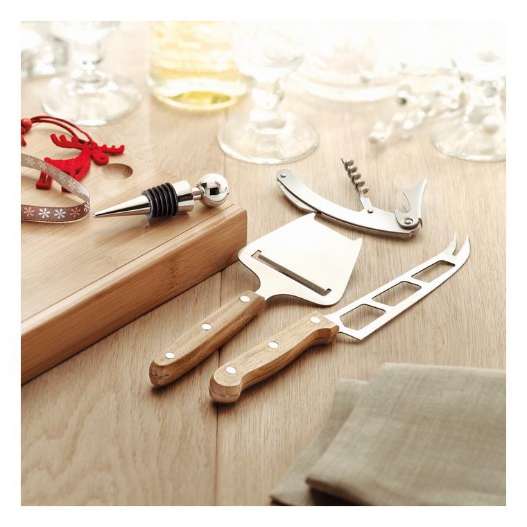 Set de vin și brânzeturi WINE&CHEESE Natur