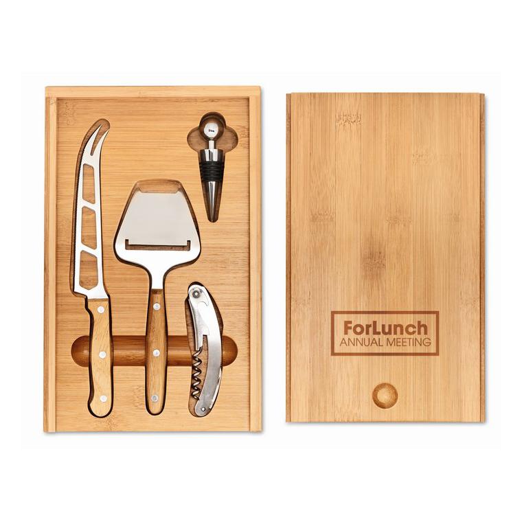 Set de vin și brânzeturi WINE&CHEESE Natur