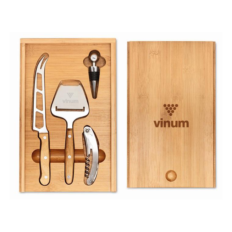 Set de vin și brânzeturi WINE&CHEESE Natur