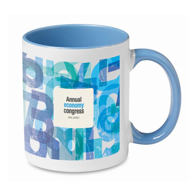 Cană colorată pentru sublimare SUBLIMCOLY Albastru