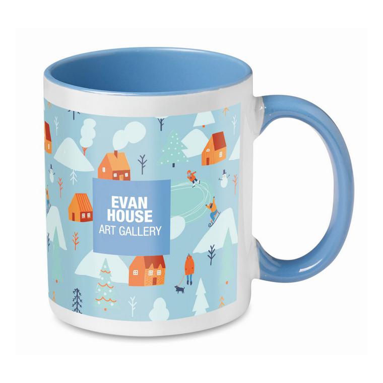 Cană colorată pentru sublimare SUBLIMCOLY Albastru