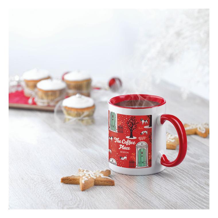 Cană colorată pentru sublimare SUBLIMCOLY Roșu