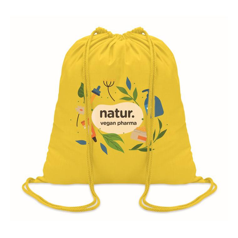 Rucsac din bumbac 100 gr/m² COLORED Galben