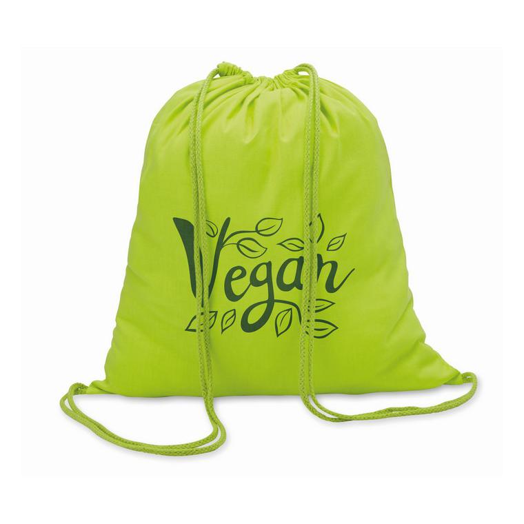 Rucsac din bumbac 100 gr/m² COLORED Lime