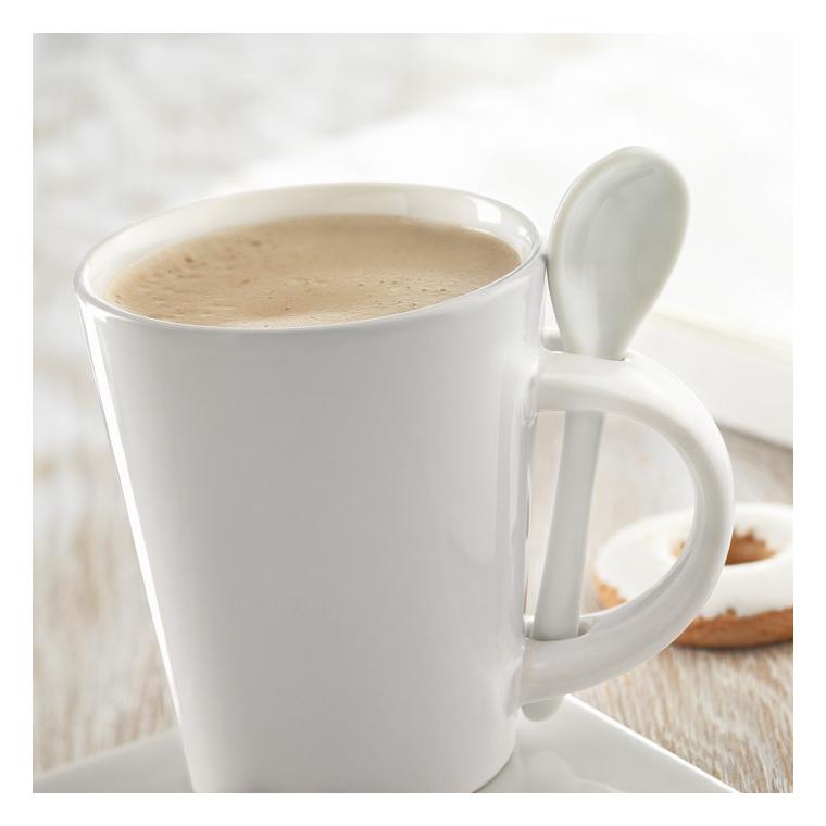 Cană cu linguriţă pentru perso SUBLIMKONIK Alb