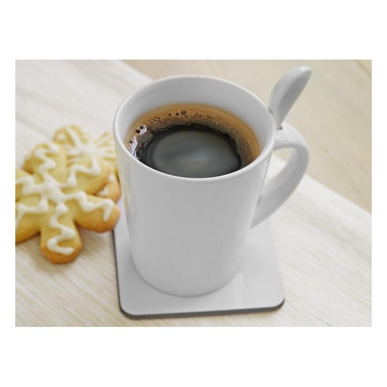 Cană cu linguriţă pentru perso SUBLIMKONIK Alb