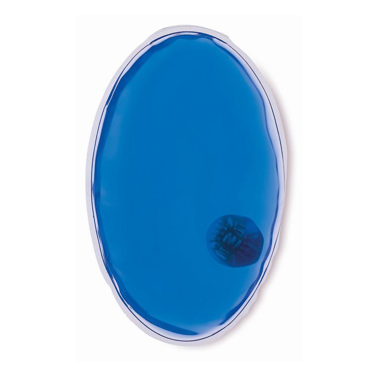 Pernuţă ovală cu gel cald pent LOVA Albastru transparent