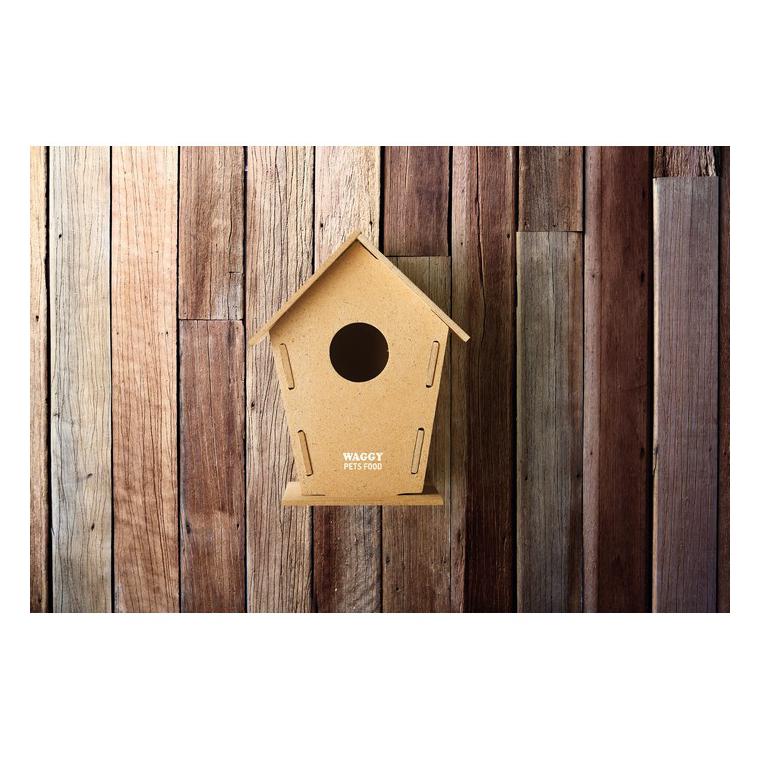 Căsuţă din lemn pentru păsări WOOHOUSE Natur