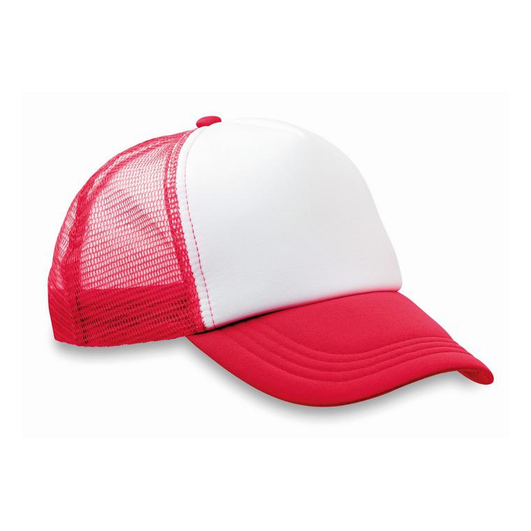 Şapcă din poliester (plasă, în TRUCKER CAP Roșu