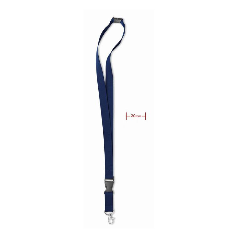 Lanyard cu agăţătoare metalică LANY Albastru