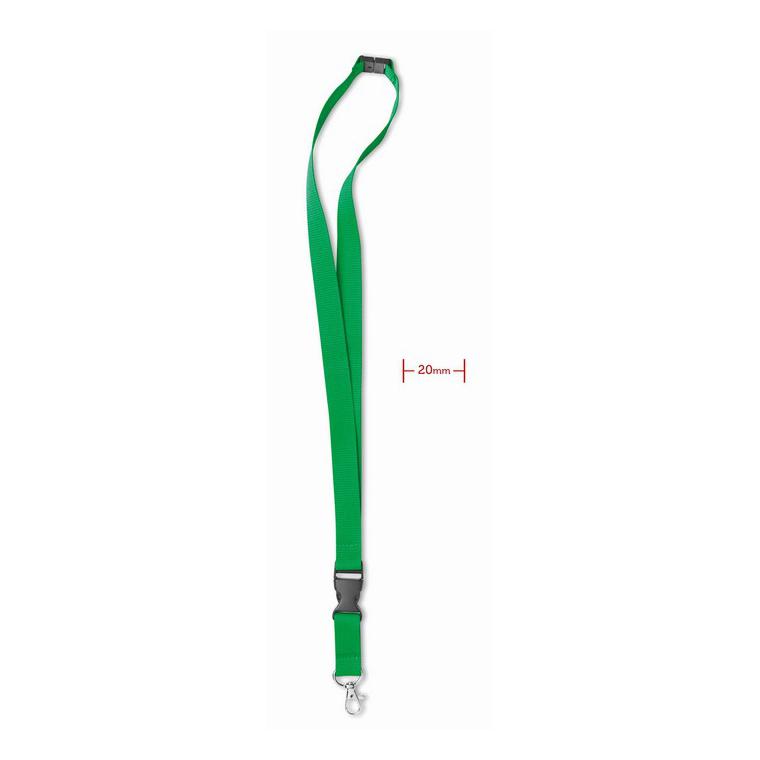 Lanyard cu agăţătoare metalică LANY Verde
