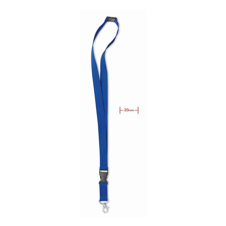 Lanyard cu agăţătoare metalică LANY Albastru regal