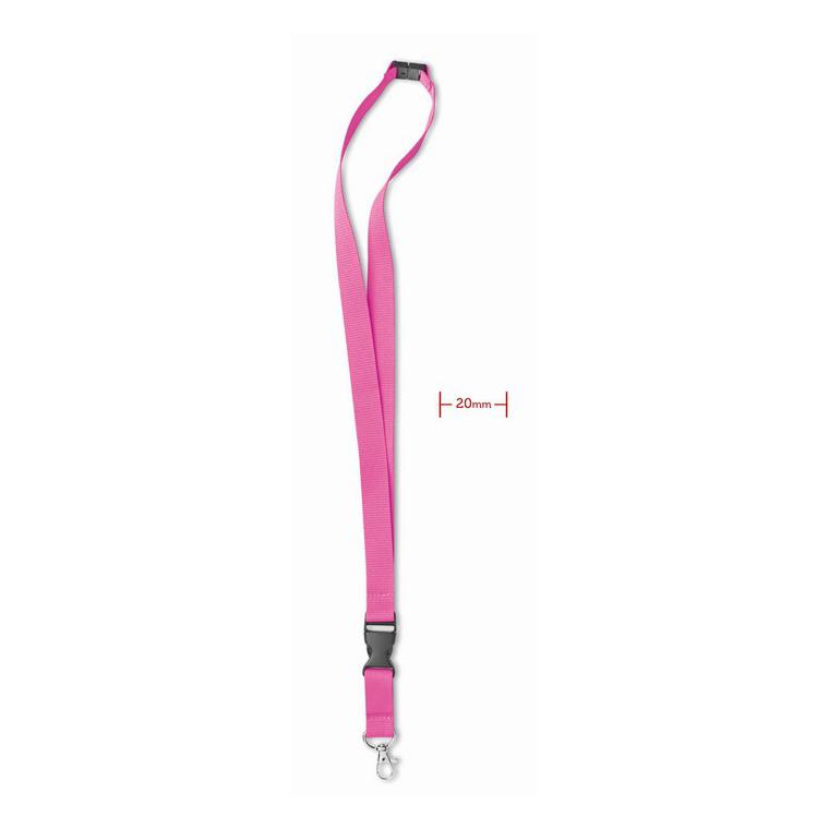 Lanyard cu agăţătoare metalică LANY Fuchsia