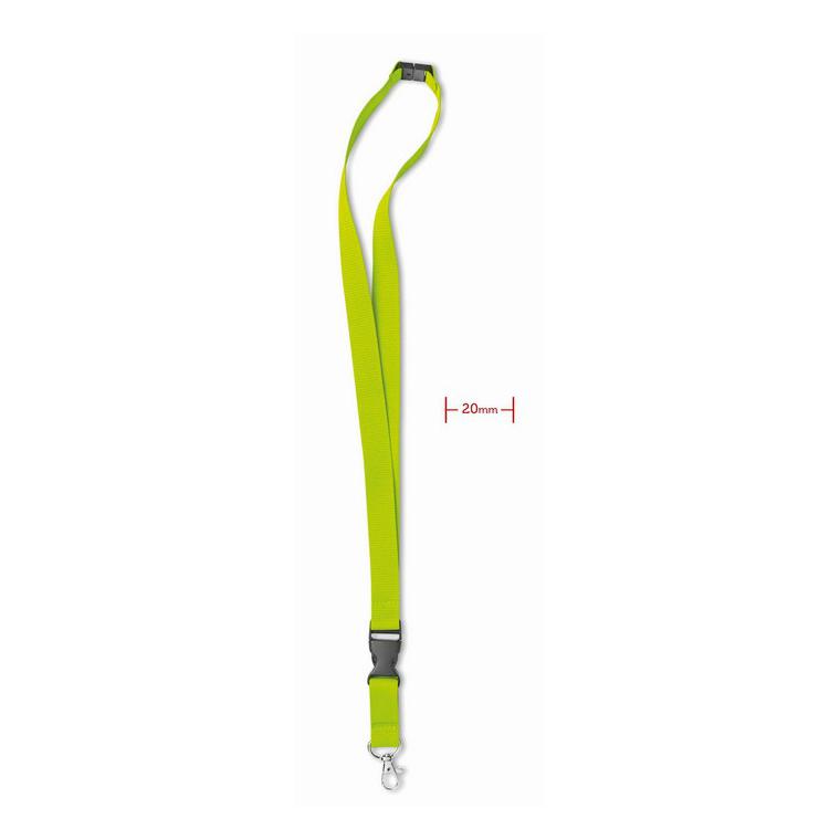 Lanyard cu agăţătoare metalică LANY Lime