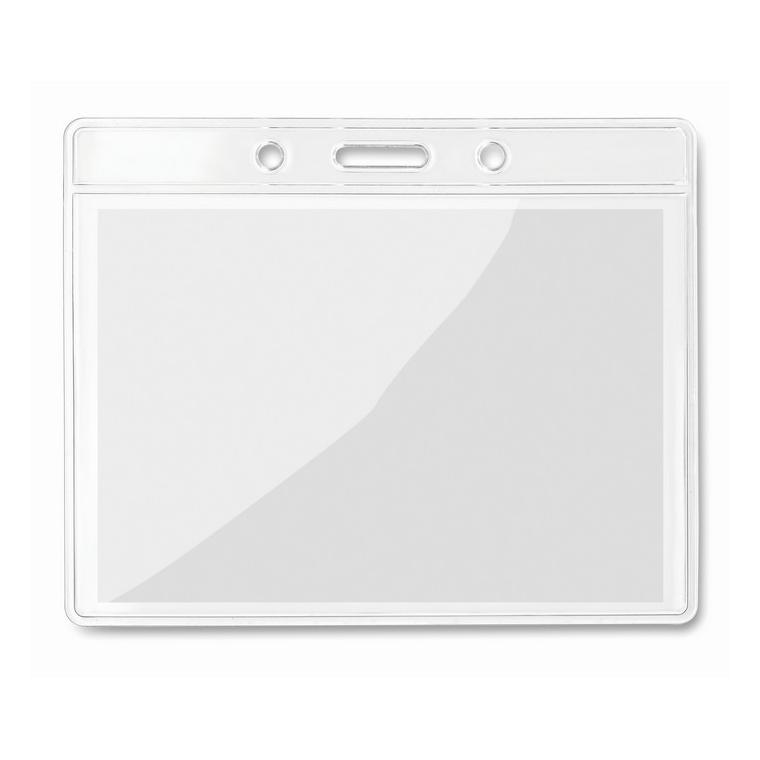 Poșetă ecuson transparentă 10 cm x 8 cm BADGY Transparent