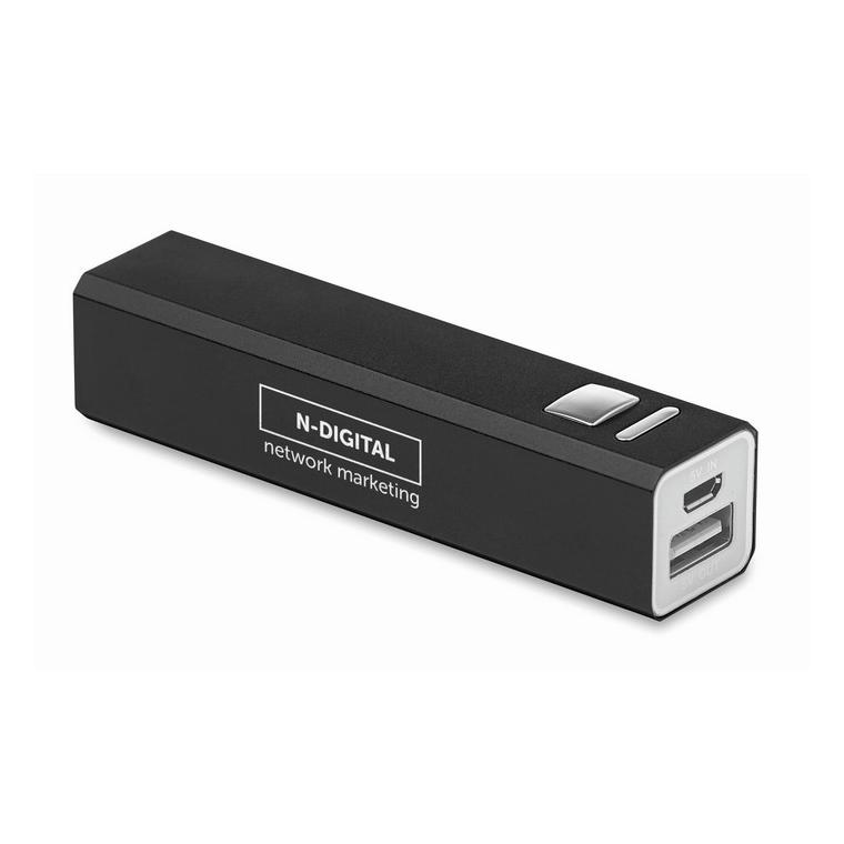 Încărcător din aluminiu POWERALU Negru