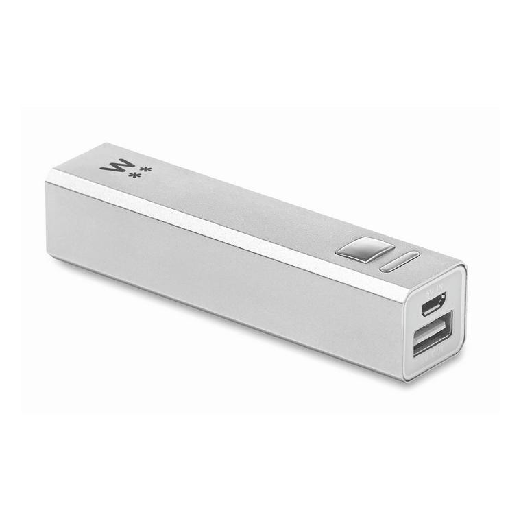 Încărcător din aluminiu POWERALU Argintiu mat