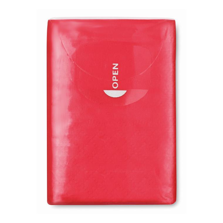 Pachet șervețele mici hârtie SNEEZIE Roșu