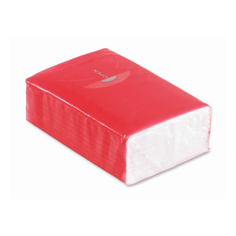 Pachet șervețele mici hârtie SNEEZIE Roșu