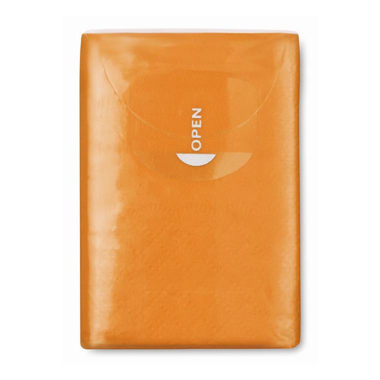 Pachet șervețele mici hârtie SNEEZIE Portocaliu