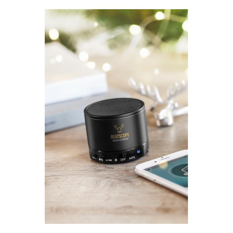 Boxă rotundă wireless ROUND BASS Negru