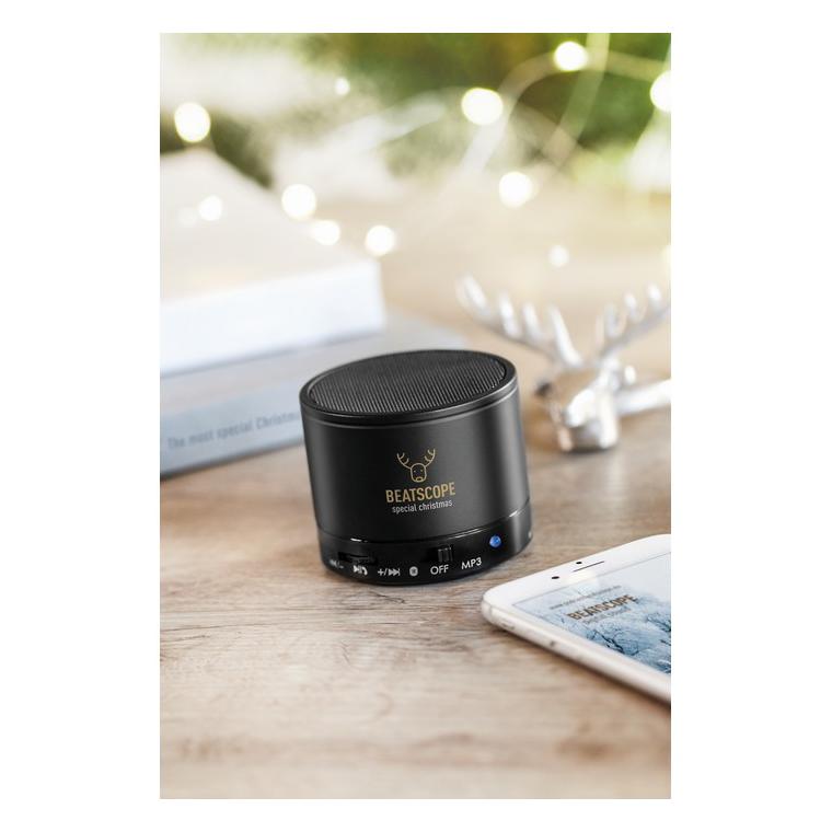 Boxă rotundă wireless ROUND BASS Negru