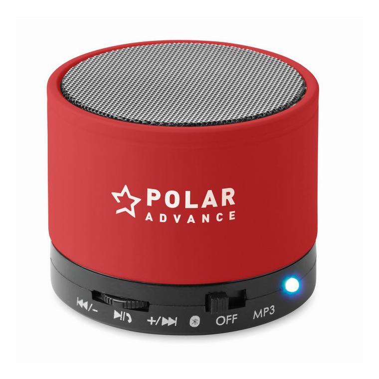 Boxă rotundă wireless ROUND BASS Roșu