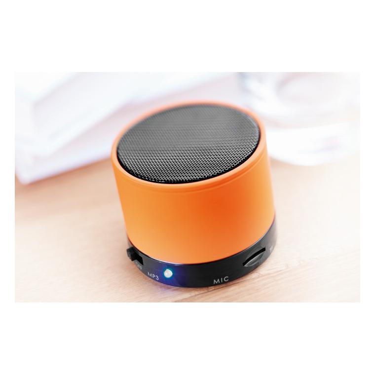 Boxă rotundă wireless ROUND BASS Portocaliu