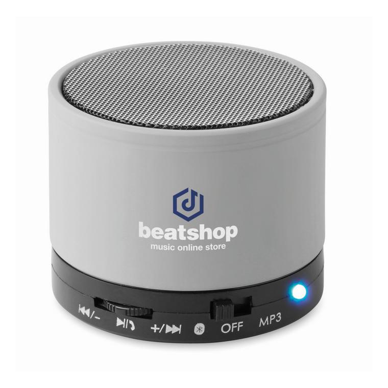 Boxă rotundă wireless ROUND BASS Argintiu mat