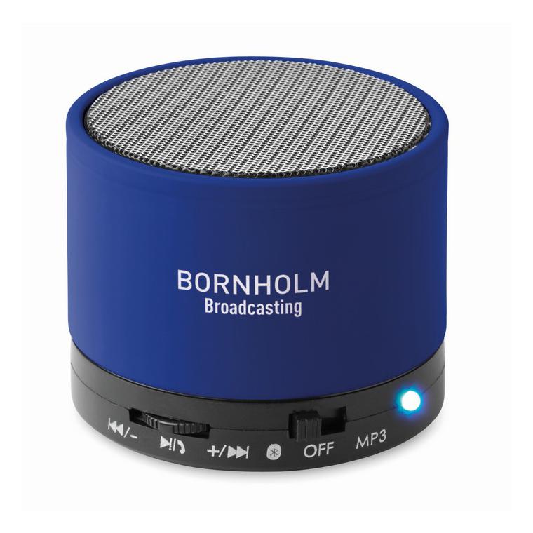Boxă rotundă wireless ROUND BASS Albastru regal