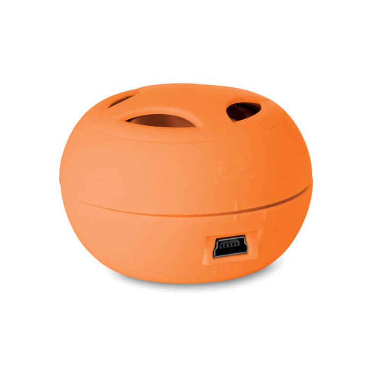 Boxă mini cu cablu  portocaliu