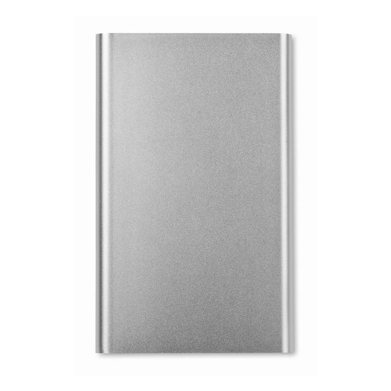 Baterie externă de 4000 mAh pl POWERFLAT Argintiu mat