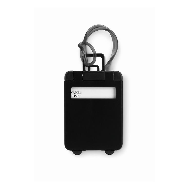 Etichetă bagaj din plastic TRAVELLER Negru