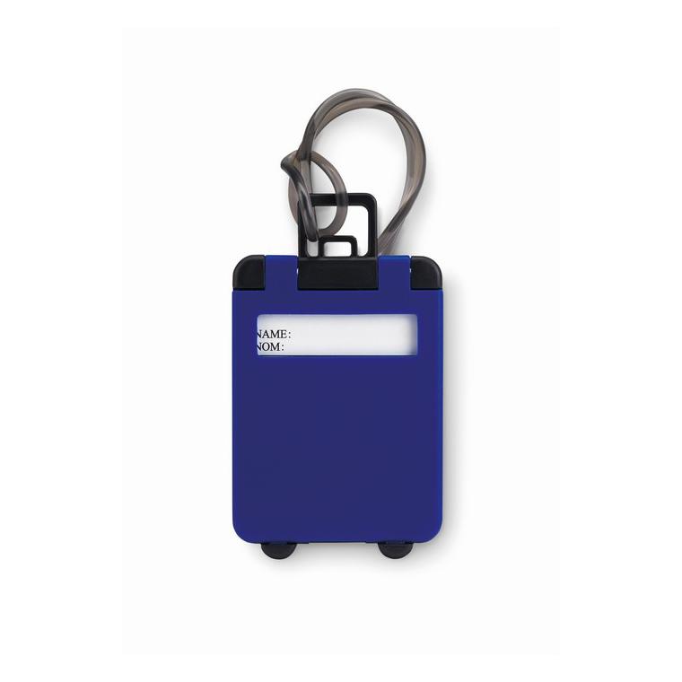 Etichetă bagaj din plastic TRAVELLER Albastru regal