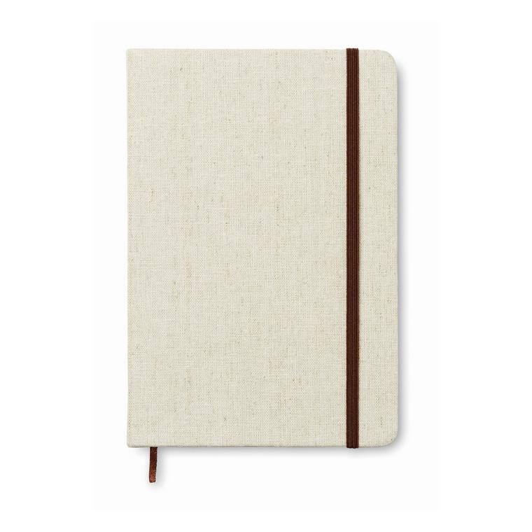 Carnet A5 cu copertă din plută CANVAS Bej