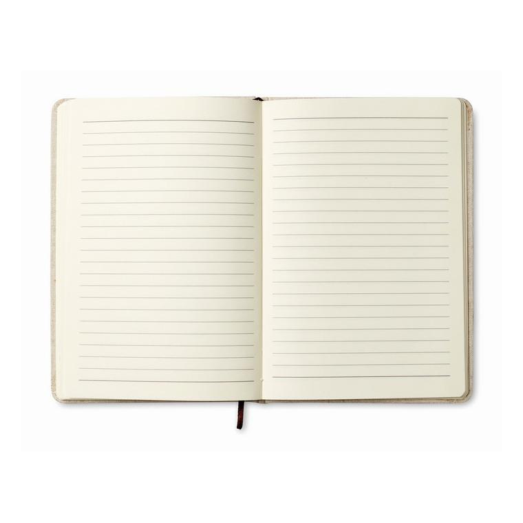 Carnet A5 cu copertă din plută CANVAS Bej