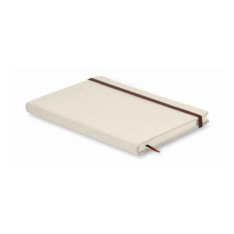 Carnet A5 cu copertă din plută CANVAS Bej