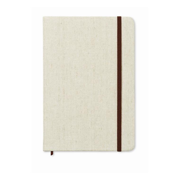 Carnet A5 cu copertă din plută CANVAS Bej