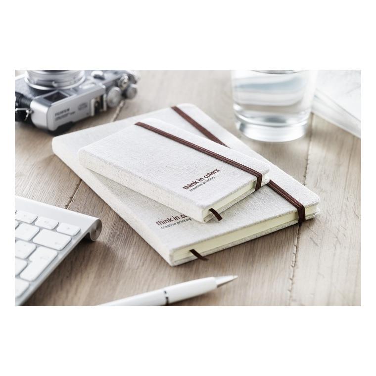 Carnet A5 cu copertă din plută CANVAS Bej