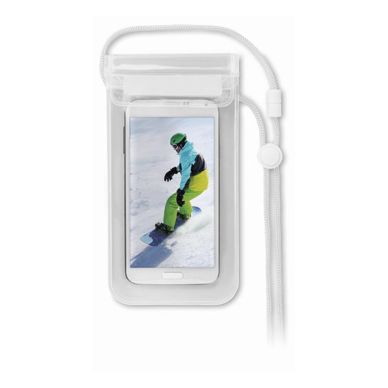 Husă impermeabilă smartphone COLOURPOUCH Alb transparent