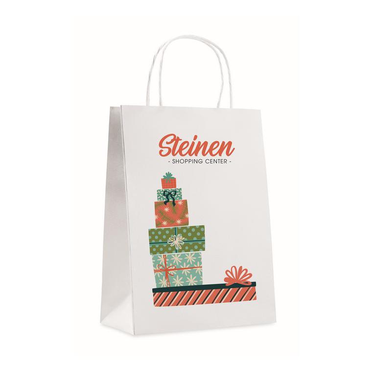 Pungă medie 150 gr/m² PAPER MEDIUM Alb