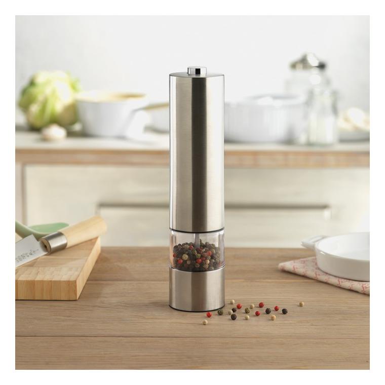 Râșnită electrică pentru sare GIRO Argintiu mat